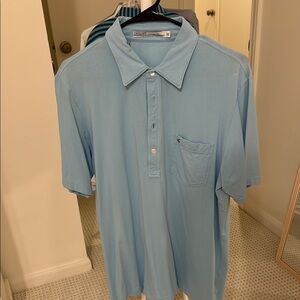 Criquet Blue Polo Shirt Classic Knit